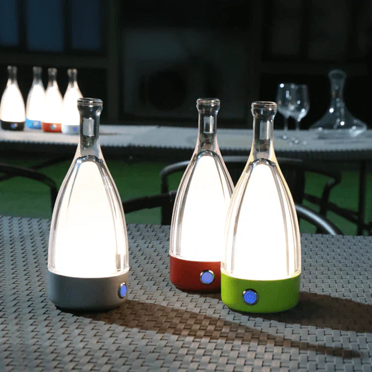 Elegant Wine Bottle Desk Lamp