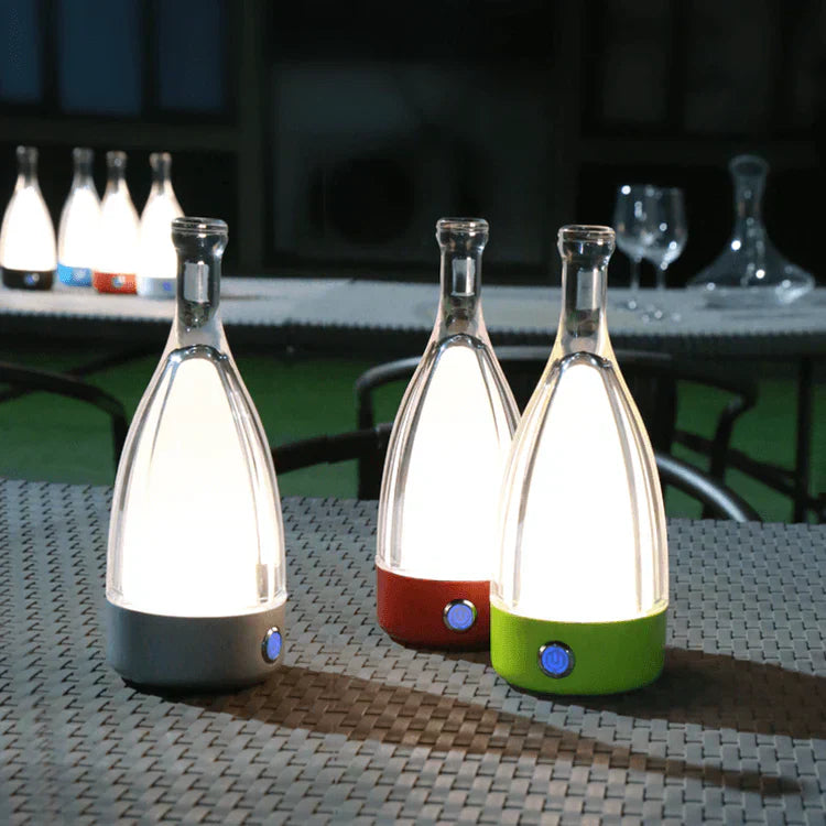 Warm Wine Bottle Desk Lamp