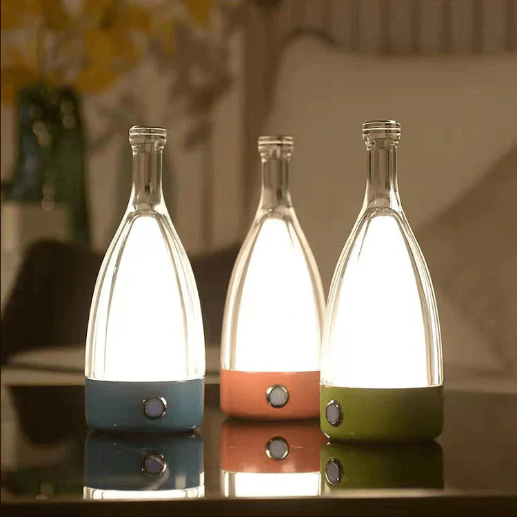 Elegant Wine Bottle Desk Lamp