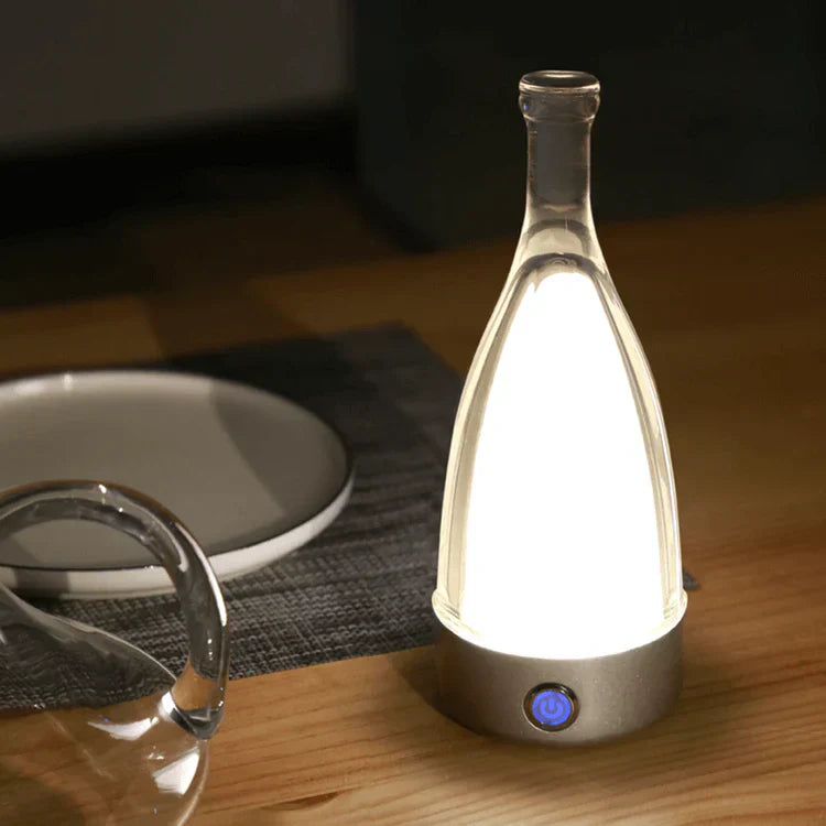 Elegant Wine Bottle Desk Lamp