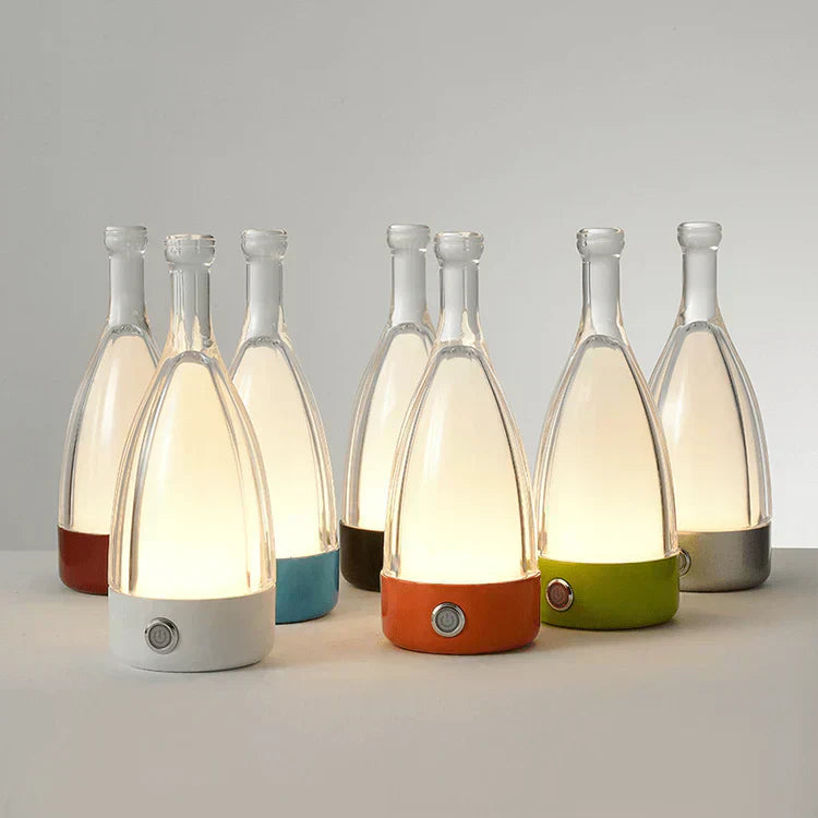 Warm Wine Bottle Desk Lamp