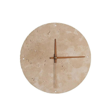 Natural Stone Wall Clock with Unique Texture