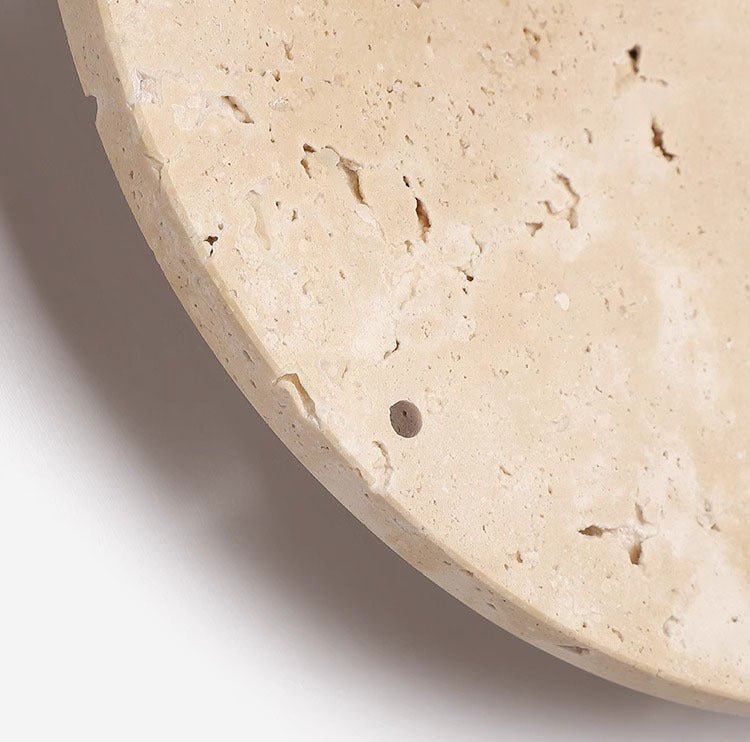 Natural Stone Wall Clock with Unique Texture