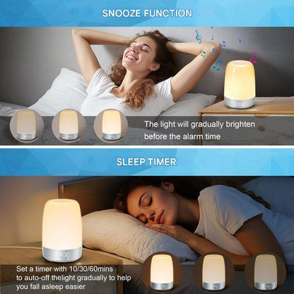 Smart Sunrise Alarm Clock with Nature Sounds