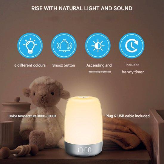 Smart Sunrise Alarm Clock with Nature Sounds