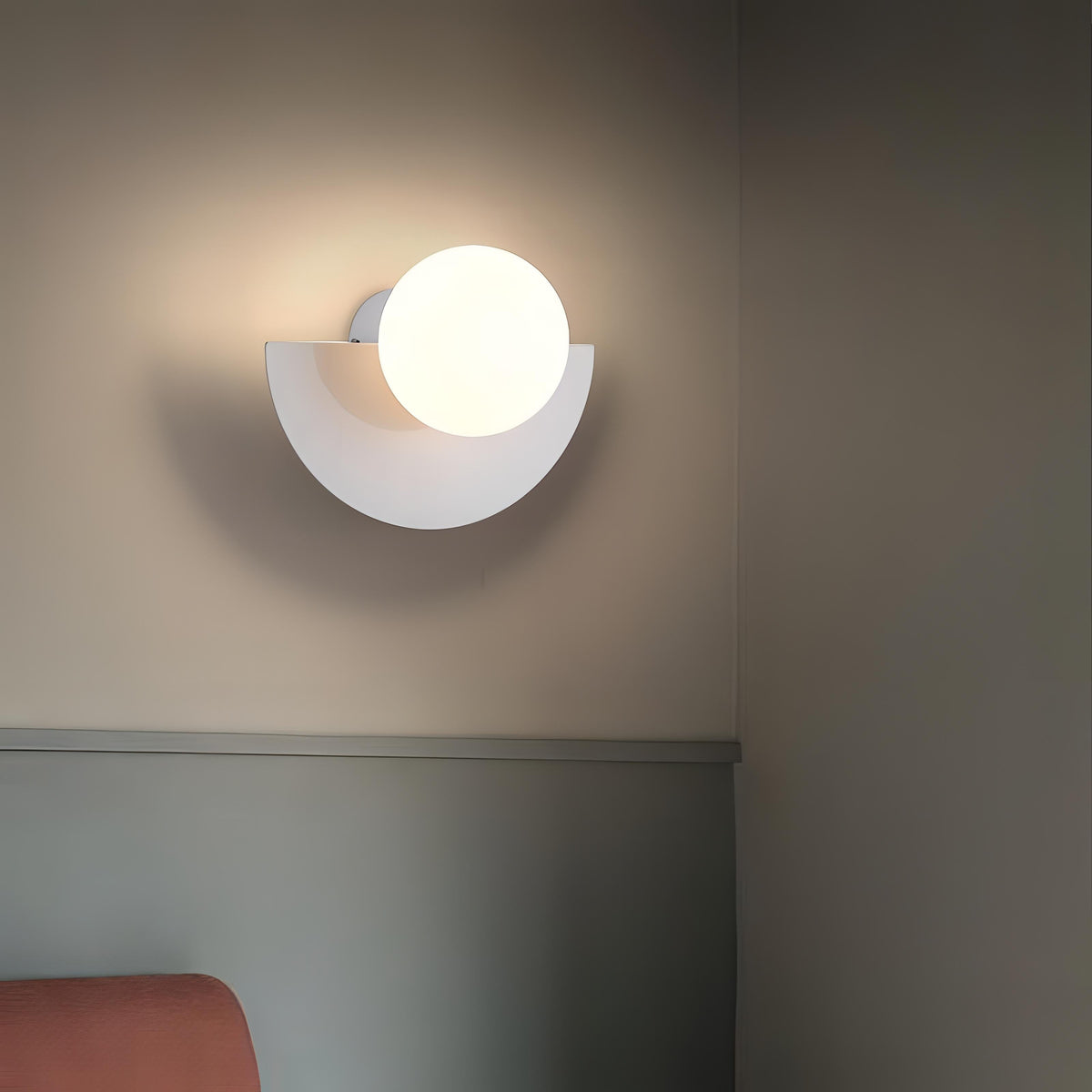 Contemporary Iron Wall Light Fixture