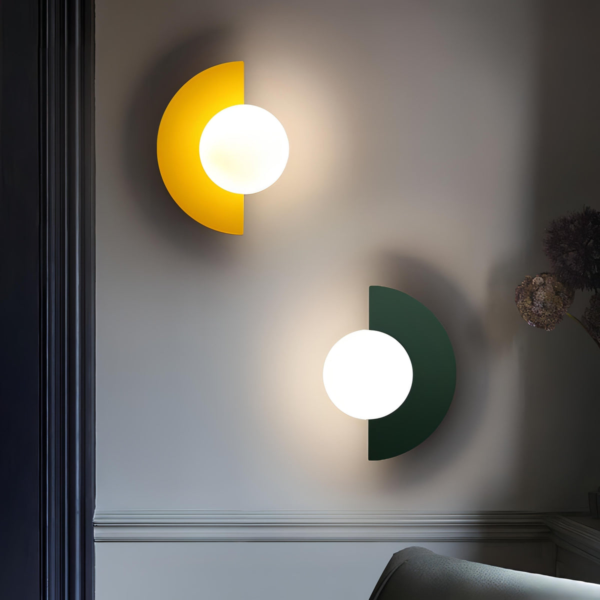 Contemporary Iron Wall Light Fixture