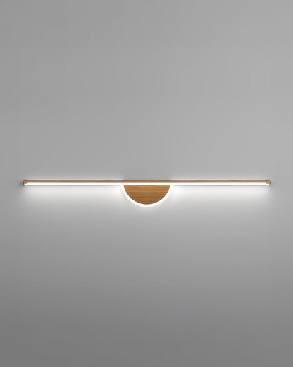 Contemporary Wooden Curved Wall Lamp
