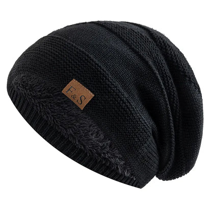 Warm Fleece Lined Snow Beanie