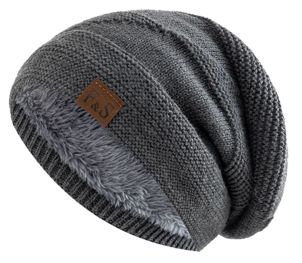 Warm Fleece Lined Snow Beanie