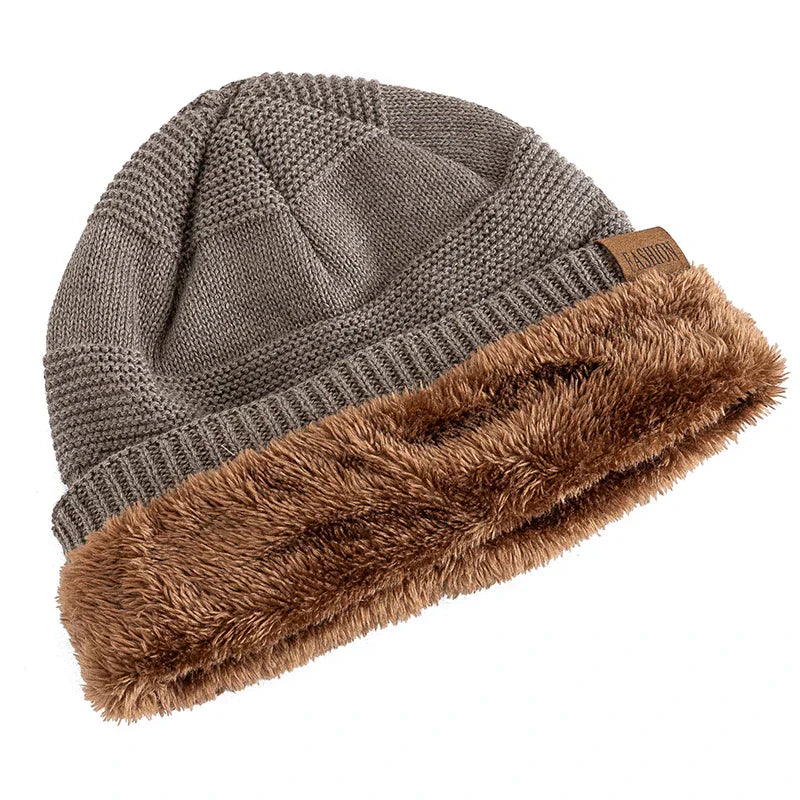 Warm Fleece Lined Snow Beanie