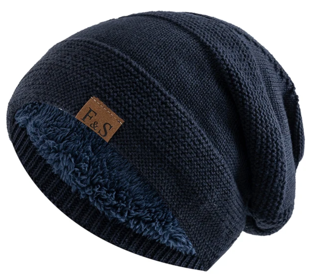 Warm Fleece Lined Snow Beanie
