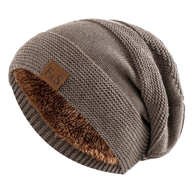 Warm Fleece Lined Snow Beanie - Cofik