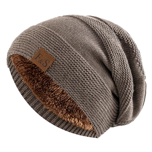 Warm Fleece Lined Snow Beanie - Cofik