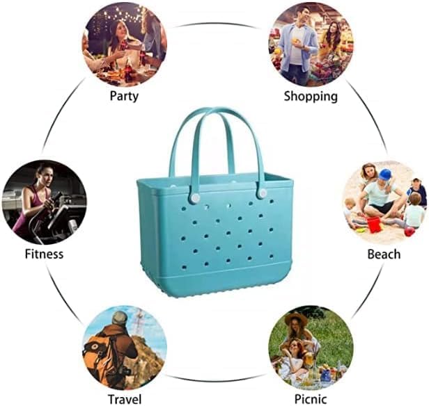 Washable EVA Beach Tote Bag with Vent Holes
