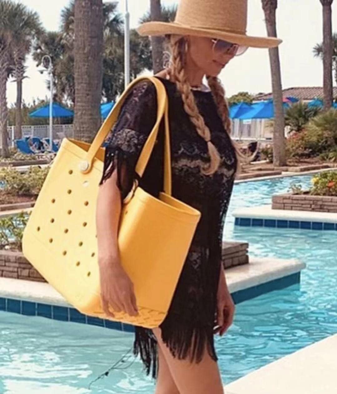 Washable EVA Beach Tote Bag with Vent Holes