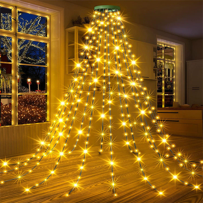 Waterfall Christmas Tree Lights with Remote Control