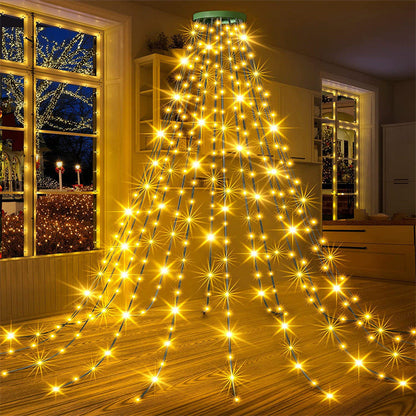 Waterfall Christmas Tree Lights with Remote Control