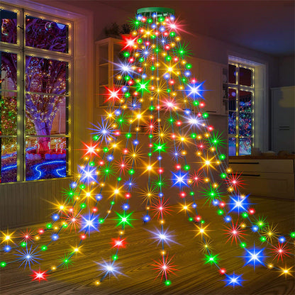 Waterfall Christmas Tree Lights with Remote Control