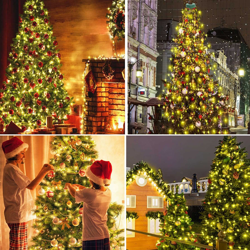 Waterfall Christmas Tree Lights with Remote Control