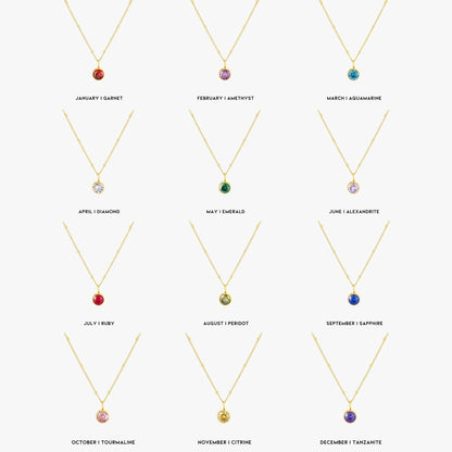 Gemstone Personalized Chain Necklace