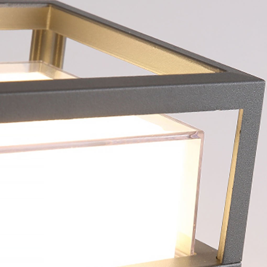 Outdoor Double Head Solar Post Light Lamp - Cofik