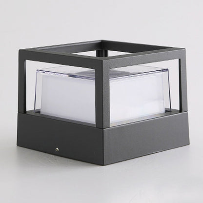 Outdoor Double Head Solar Post Light Lamp