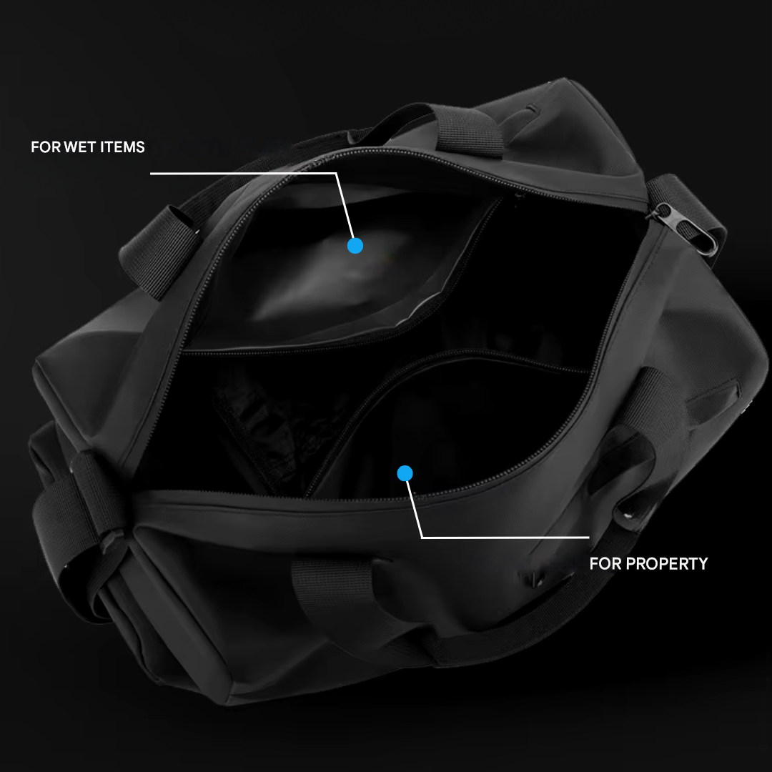 Waterproof Gym Bag with Shoe Pocket