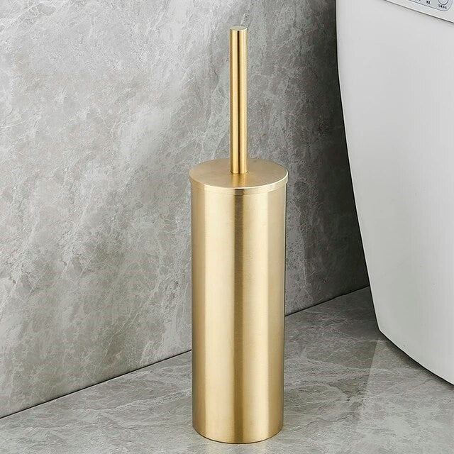 Premium Chrome Bathroom Toilet Brush Holder - Cofik