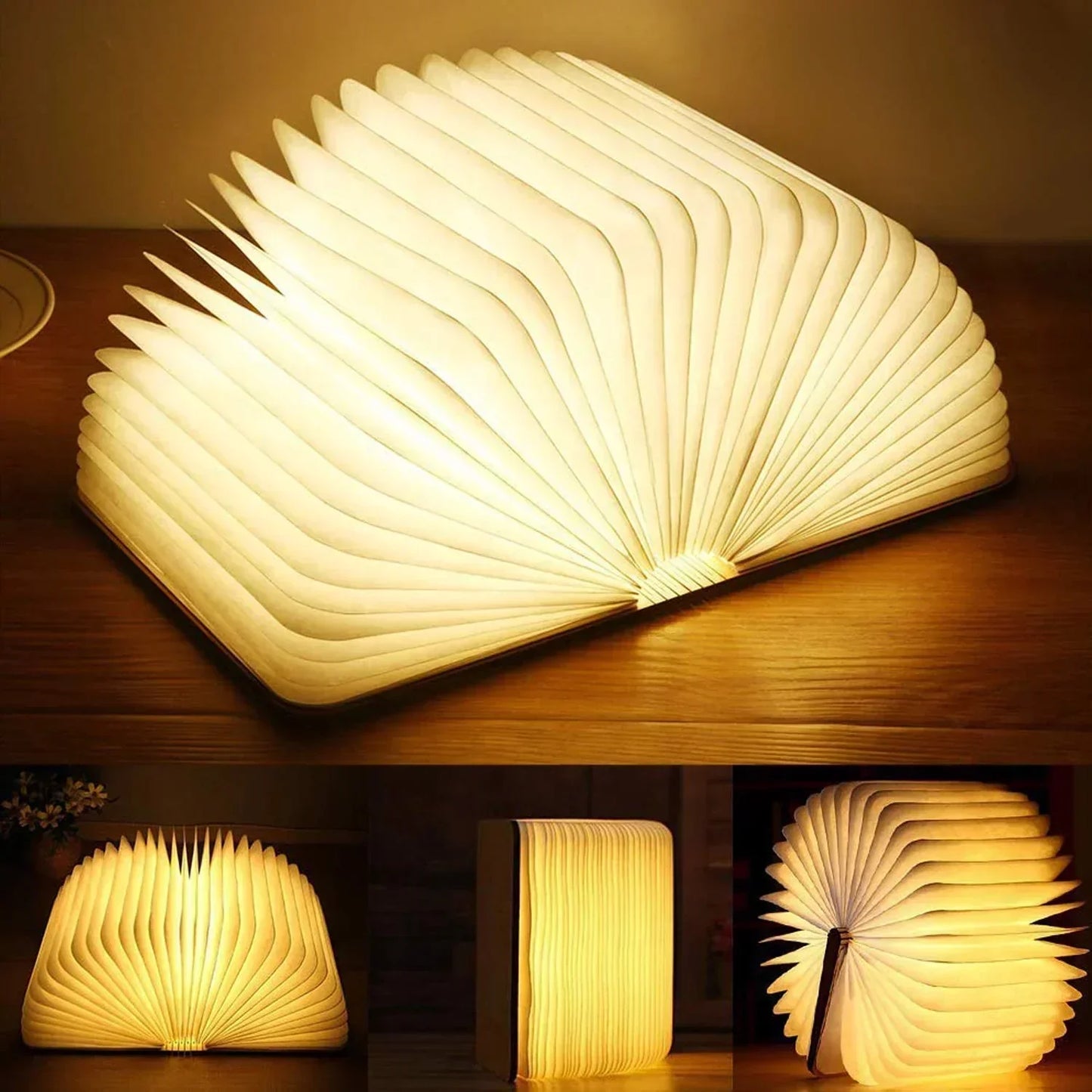 Portable Wooden LED Reading Lamp