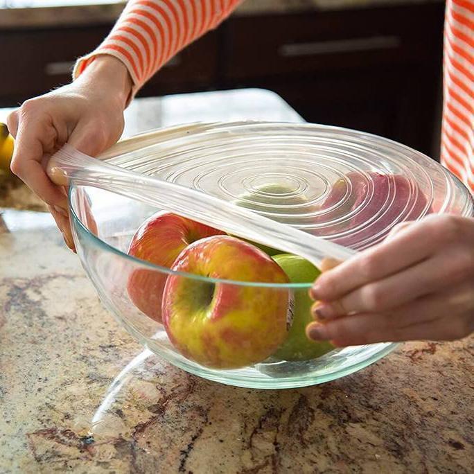 Leakproof Silicone Food Storage Lids (Set of 6) - Cofik