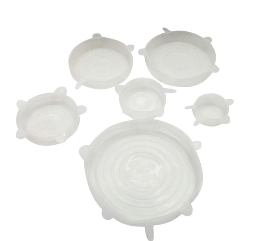 Leakproof Silicone Food Storage Lids (Set of 6)
