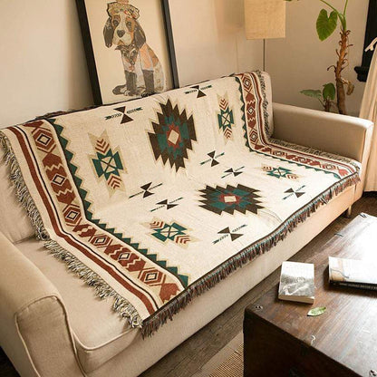 Native American Style Plush Throw Blanket - Cofik