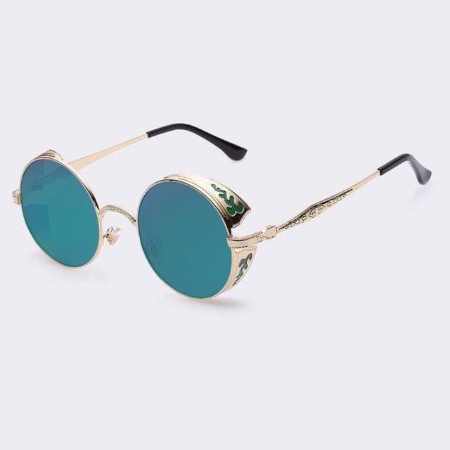Unique Retro Circle Shade Sunglasses