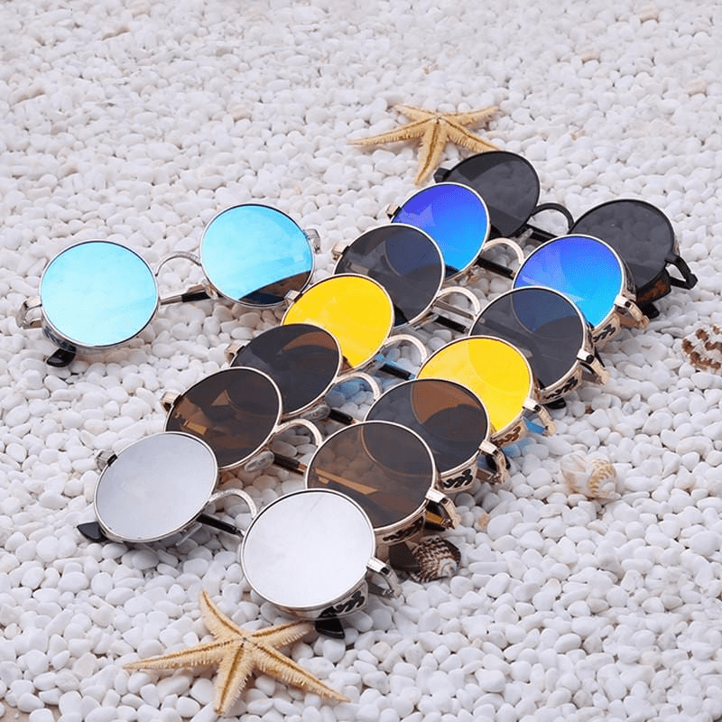 Unique Retro Circle Shade Sunglasses