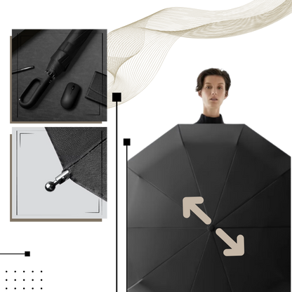 Wind Resistant Umbrella with Automatic Lock