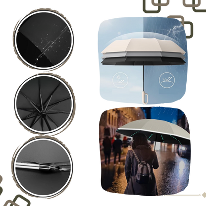 Wind Resistant Umbrella with Automatic Lock