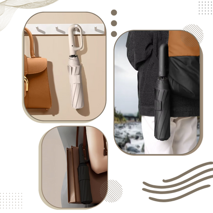 Wind Resistant Umbrella with Automatic Lock