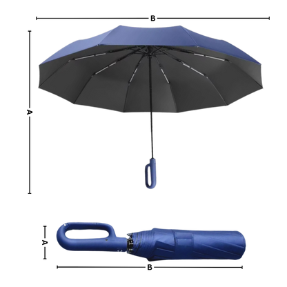 Wind Resistant Umbrella with Automatic Lock