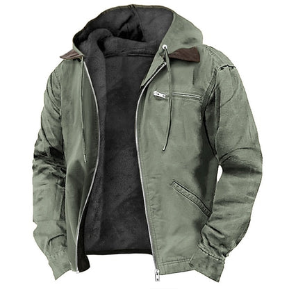 Windproof Outdoor Jacket with Warm Lining