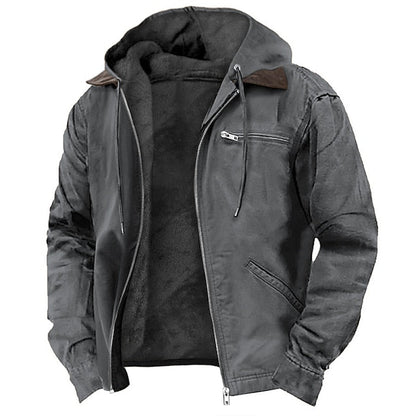 Windproof Outdoor Jacket with Warm Lining