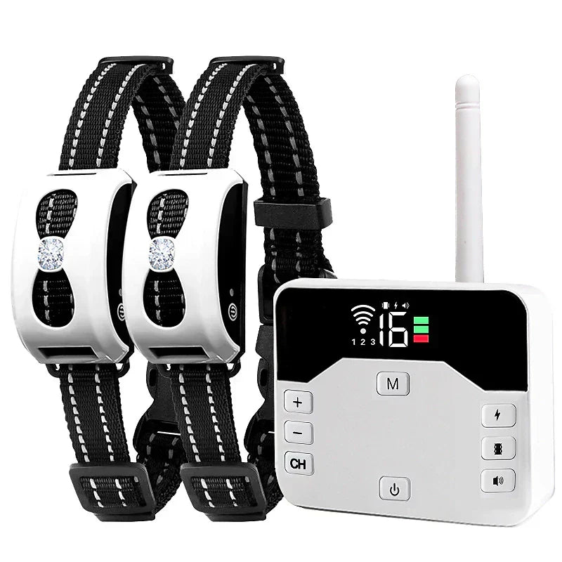 Wireless Fence & Training Collar 2-in-1 - Waterproof & Rechargeable