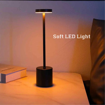 Sleek Silver LED Desk Lamp