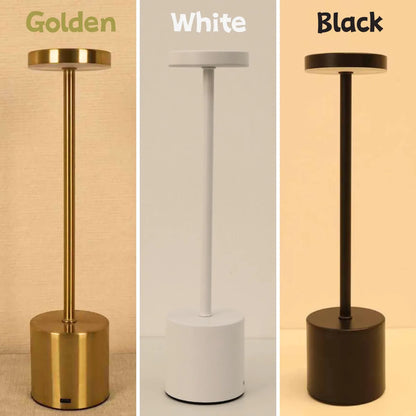 Sleek Silver LED Desk Lamp