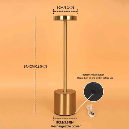 Sleek Silver LED Desk Lamp