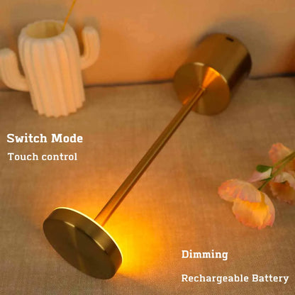 Sleek Silver LED Desk Lamp