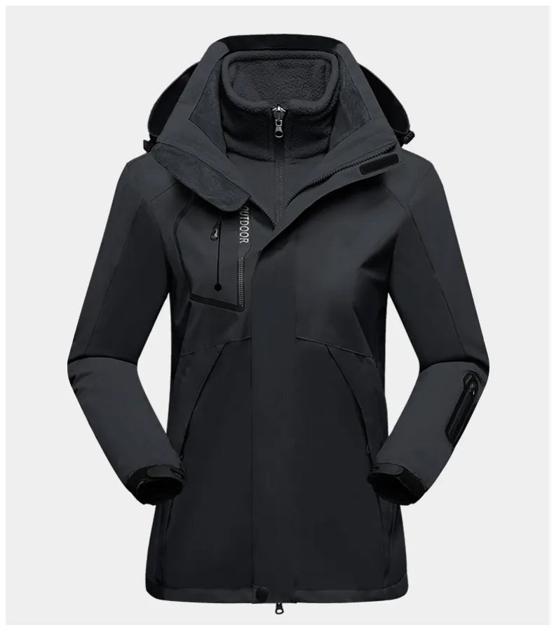 Women's 3-in-1 Outdoor Protective Jacket