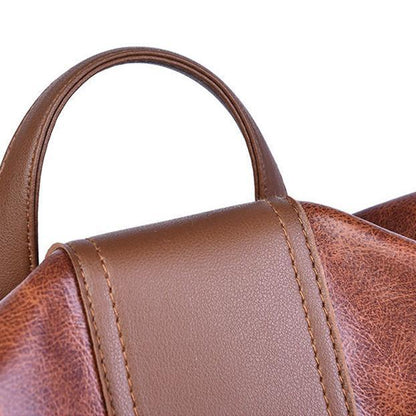 Secure Ladies Leather Rucksack