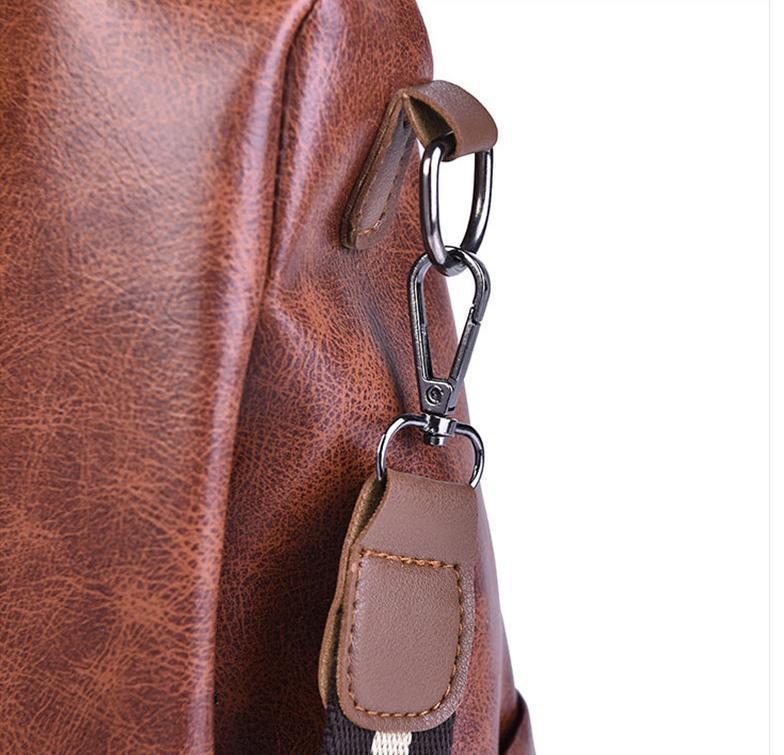 Secure Ladies Leather Rucksack