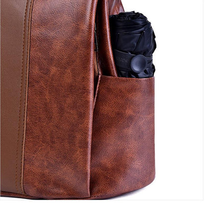 Secure Ladies Leather Rucksack